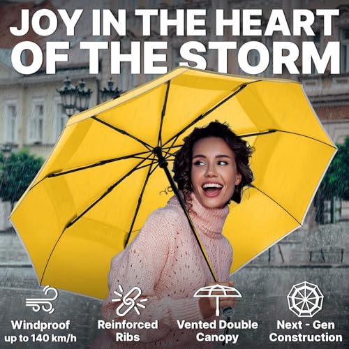 Compact Travel Umbrella for Rain