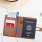 Premium Leather Passport Holder Covers Case