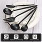 Matte Black Serving Silverware Set (4 Count)