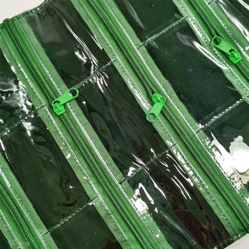 Travel Jewelry Roll Bag Portable Organizer Pouch With Grids&PVC Cover Storage Bags for Necklace