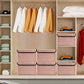 Linen Fabric Foldable Storage Cube Bin Organizer Basket with Flip (4 Count)