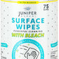 1 Pack Surface Cleaning Wipes with Bleach, All-Purpose Cleaner for Bathroom, Kitchen, Office, 75 Count Canister, 7.5" x 7" Sheet, Fresh Scent, Lint Free & Durable