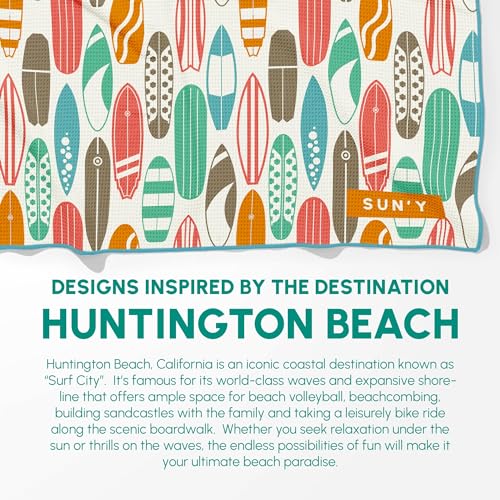 Waffle Microfiber Beach Towel