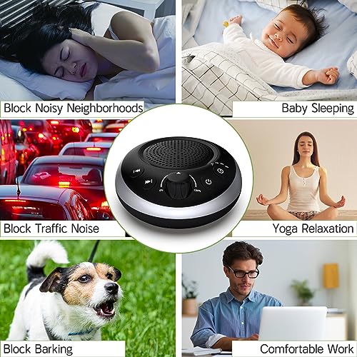 Sound Machine Loud White Noise Machine Nonstop Brown Noise Sleep Machine 30 Soothing Sounds for Baby Kids Adults Pink Noise Sounds Machine 36
