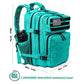 Military Tactical Backpack for Men and Women 45L Army 3 Days Assault Pack Bag Large Rucksack with Molle System Lake Blue