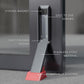 Door Stop, No Drill Door Stoppers - Kickdown Doorstop for Home, Glass Doors, & Outdoors, Easy to Install Doors with Self Adhesive Door Stopper, No Screw Flip Down Portable Door Stopper - Gray