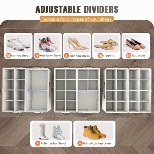 2 Pack Shoe Organizer for Closet (2 Count)