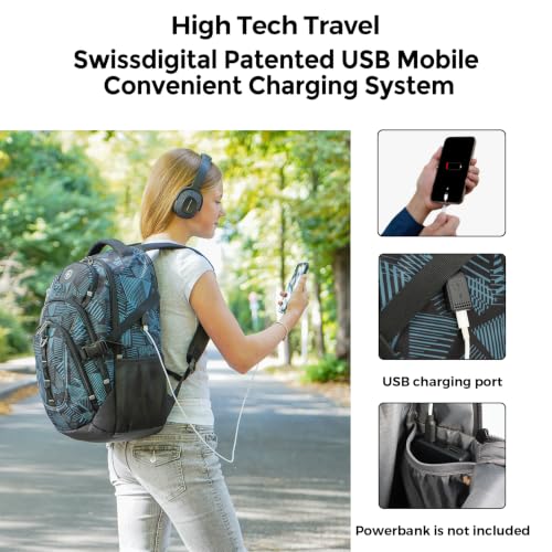 Laptop Backpack with USB Charging Port