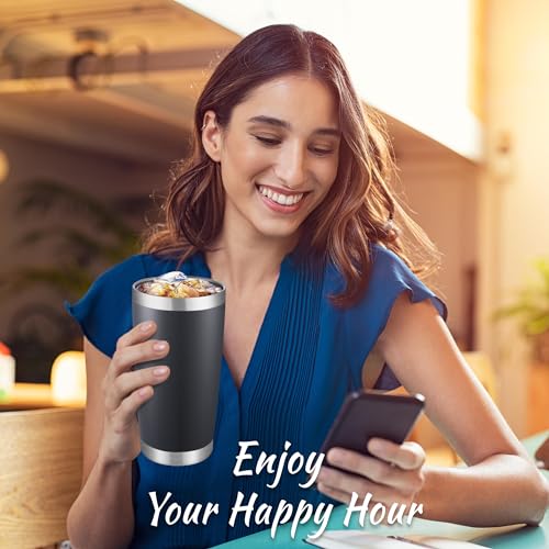 20 oz Tumblers Bulk Stainless Steel Tumbler with Lid (6 Count)