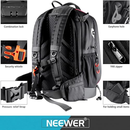 Pro Camera Case Waterproof Shockproof Adjustable Padded Camera Backpack Bag with Anti