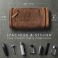 Real Leather Toiletry Bag for Men