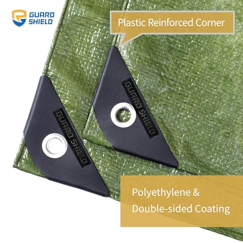 Tarp Green 9x15 Feet Multi Purpose Waterproof Poly Tarp Cover 5mil (135 Sq Ft)