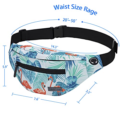 Large Fanny Pack Belt Bag with Adjustable Straps Waist Pack for Men Women