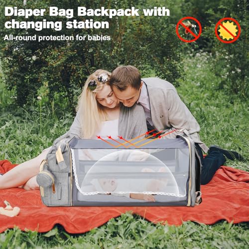 Diaper Bag Backpack with Changing Station