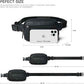 2L Fanny Packs Everywhere Belt Bag Small Fashion Crossbody Waist Pack Faux Leather Waterproof Sling Chest Bag For Women Trendy Black