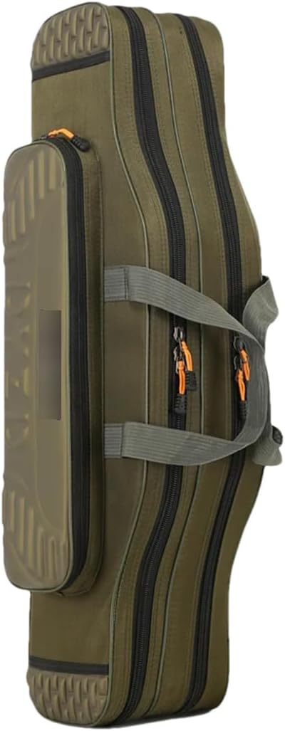 Suwequest Fishing Tackle Bag 2-4 Layer 130Cm Lightweight Fish Pole Lure Reel Tools Box Waterproof Storage Durable Case
