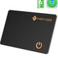 NOVOO Air Locator Tag (iOS Only) Wallet Tracker Card with Apple Find My, Smart Card Bluetooth Tracker, 6 Years Battery, IP68 Waterproof, Keys Finder and Item Locator for Keys, Bags, Passport(BK)