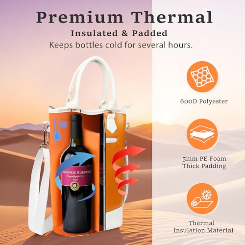 2 Bottle Wine Cooler Bag Tote