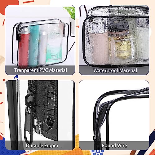 16 Pieces Clear Makeup Bags Bulk (16 Count)