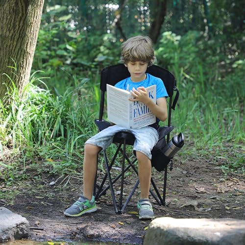 Extra Large Quick Folding Tripod Stool 2 Pack with Backrest Fishing Camping Chair with Carry Strap