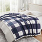 Sherpa Blanket Fleece Throw Blanket Twin Plaid Thick Bed Blanket