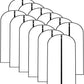 Garment Bags for Hanging Clothes 12 PCS Transparent Waterproof Dustproof Storage for Wardrobe Storage Suit Covers for Closet Cloth Cover Washable Clear Reuse Full Zipper for Suits Gowns 24''x40''