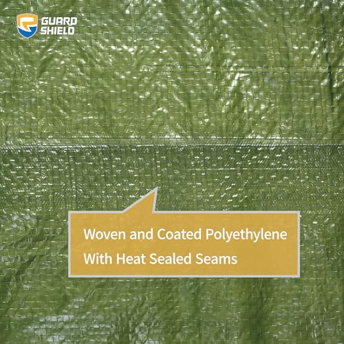 Tarp Green 9x15 Feet Multi Purpose Waterproof Poly Tarp Cover 5mil (135 Sq Ft)
