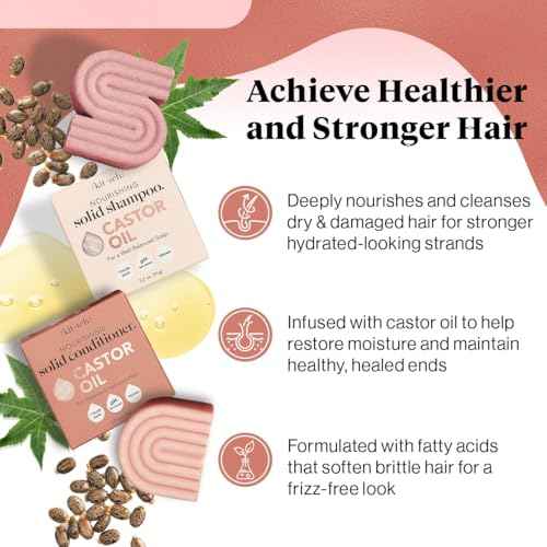 Castor Oil Shampoo and Conditioner Set for Hair Growth (5.9 Ounce)
