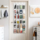 24 Pockets Large Clear Over the Door Shoe Organizer