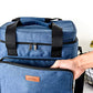 Insulated Wine Carrier 6 bottle Bag Tote Removable Padded Divider