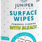 1 Pack Surface Cleaning Wipes with Bleach, All-Purpose Cleaner for Bathroom, Kitchen, Office, 35 Count Canister, 7.5" x 7" Sheet, Fresh Scent, Lint Free & Durable