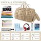 Quilted Travel Duffle Bag Gym Bag for Women
