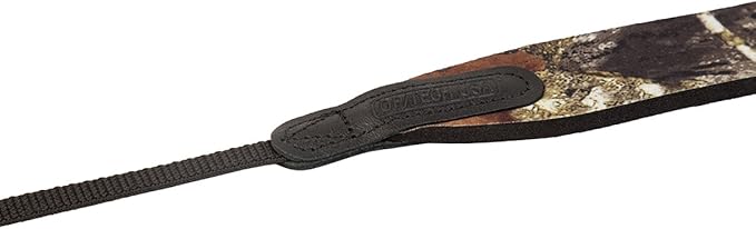 OP/TECH USA E-Z Comfort Strap – Lightweight Neoprene Neck Strap for DSLR, Mirrorless & Binoculars | Slim, Padded, Adjustable 3/8" Webbing – Nature Pattern, Made in USA
