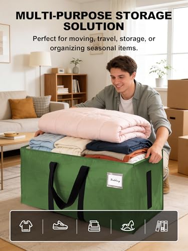 Supports 200lbs Heavy Duty Moving Bags (8 Count)