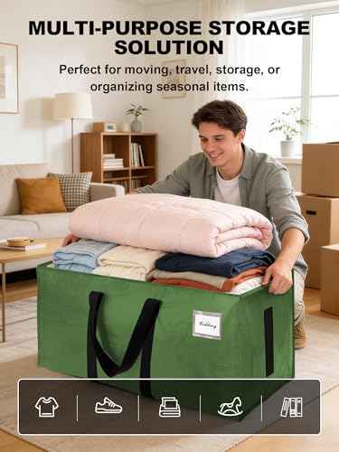 Supports 200lbs Heavy Duty Moving Bags (4 Count)