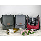 Insulated Wine 3 Bottle Carriers Tote Travel Cooler Gift Bag For Airplane Liquor With Padded Shoulder Strap (3 Count)