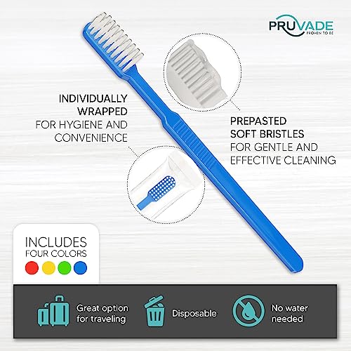 144 Pack Disposable Toothbrushes with Toothpaste (144 Count)