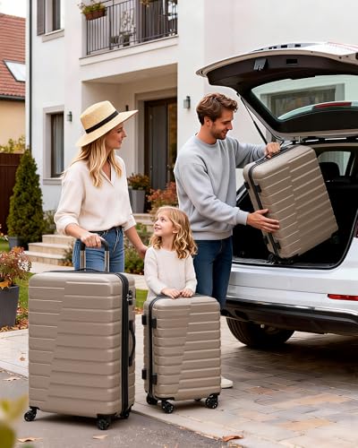 Lightweight Luggage with TSA Lock (3 Count)