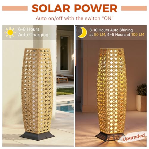 Outdoor Floor Lamp Solar Lantern