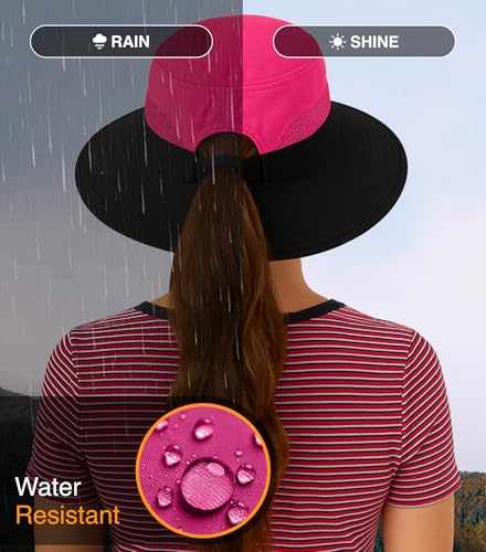 Ponytail Sun Hat for Women with UPF 50+ UV Protection