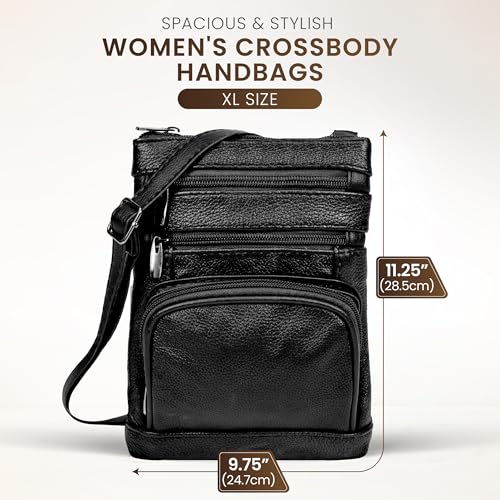leather Crossbody Purses for Women