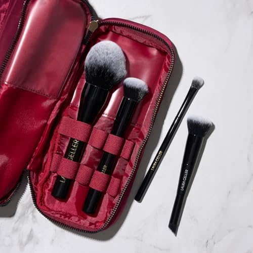 Quilted Makeup Bag with Brush Case