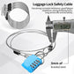 12 Pack Security Cable Luggage Lock with Loops 4ft 3mm Braided Steel Coated Bike Cable Wire Double Loop Anti Theft Safety for U Lock (12 Count)