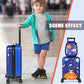 Kids Luggage and Backpack 18" Suitcase with Spinner Wheel Hard Case Travel 13" Backpack Girl Suitcase Set for Kids Travel Supplies