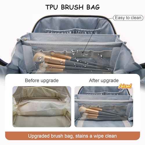 Travel Makeup Bag Organizer Cosmetic Bag (3 Count)