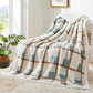 Super Soft Faux Rabbit Fur Sherpa Fleece Throw Blanket
