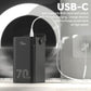 JOKO 70000mAh Power Bank High Capacity 20W PD 3.0 Fast Charging 22.5W Max Large Power Bank,7 Outputs 2 Inputs,LED Display,USB-C Battery Packs for iPhone, Samsung, Outdoors，Camping
