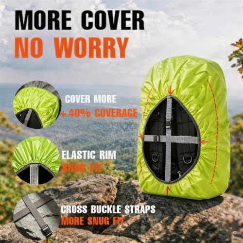 Waterproof Backpack Rain Cover Light Green