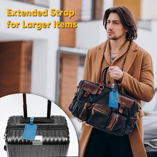 8 Pack Luggage Tags for Suitcases Airplane Travel Essentials (8 Count)