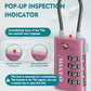 TSA Approved Luggage Locks with Search Alert Indicator (3 Count)